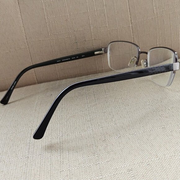 Joseph Abboud Men Eyeglasses Frame JA4073 Gunmetal Tone Half Rim Glasses - Picture 7 of 13